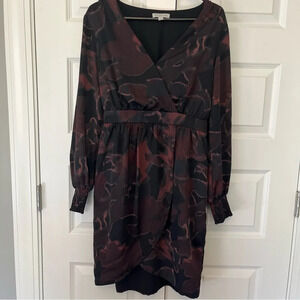 Evereve ALLISON JOY Sasha Surplice Mini Dress! L E29